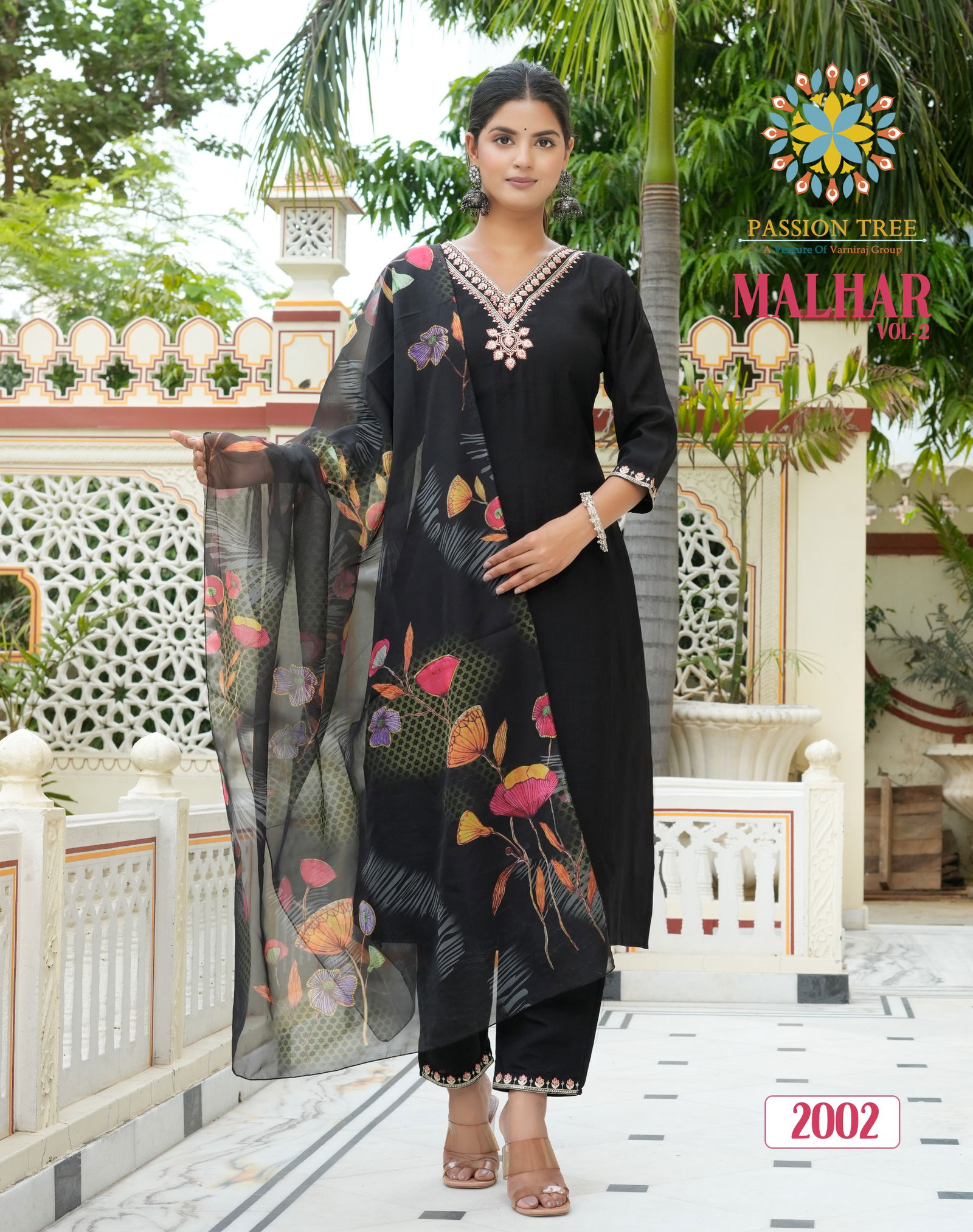 Malhar Vol 2 By Passion Tree Roman Silk Embroidery Readymade Suits Wholesale Price In Surat
